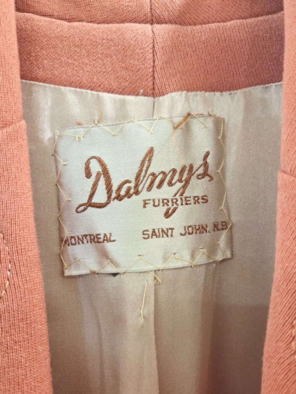 Vintage 1940s Dalmy's Blazer | Salmon Metallic Beading | New Look | Fitted XS-S